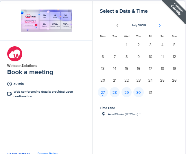 Book a meeting