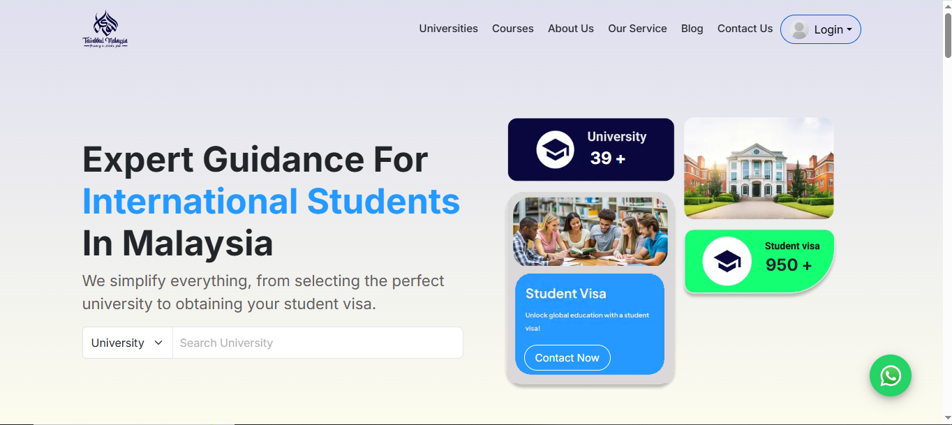 International Education Consultancy Website